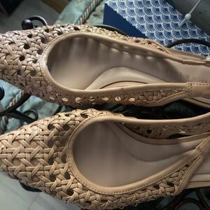 *Preston York Patrice Woven Sling Back Pumps.  #43